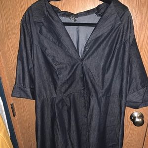 Lane Bryant denim button down dress